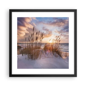 Poster in cornice nera - L'addio al sole e al vento - 40x40 cm