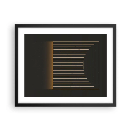 Poster in cornice nera - Esaminare l'oscurità - 50x40 cm