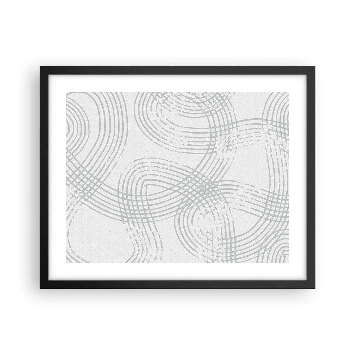 Poster in cornice nera - Non vi è una via diritta - 50x40 cm