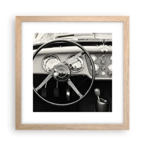 Poster in cornice rovere chiaro - Il sogno del collezionista - 30x30 cm