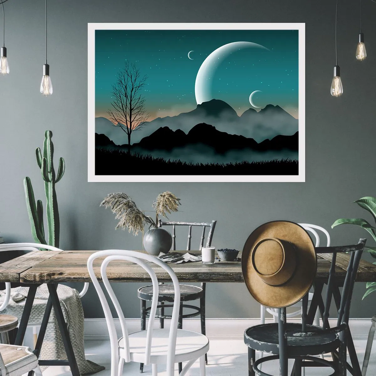 Poster - Il carnevale di una notte stellata - 50x40 cm