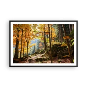 Poster in cornice nera - Il tempo del riposo - 91x61 cm