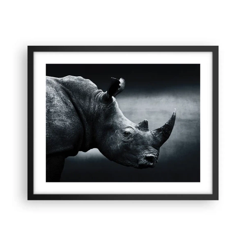 Poster in cornice nera - Profilo destro - 50x40 cm