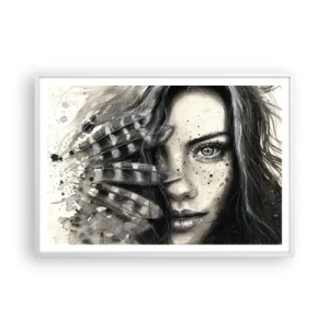 Poster in cornice bianca - Bellezza selvaggia - 100x70 cm