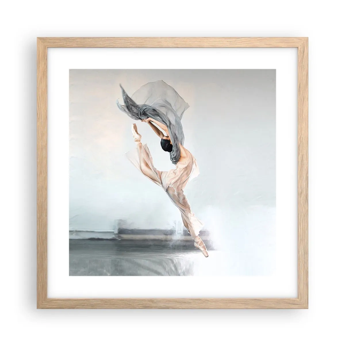 Poster in cornice rovere chiaro - Nell'estasi della danza - 40x40 cm