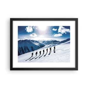 Poster in cornice nera - La squadra dei conquistatori - 40x30 cm