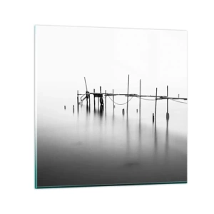 Quadro su vetro - E se la luce non c'è? - 70x70 cm