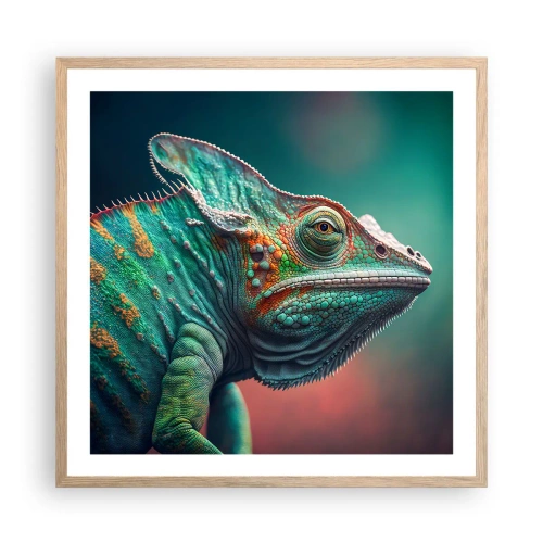 Poster in cornice rovere chiaro - Mi vedi? Non va bene... - 60x60 cm