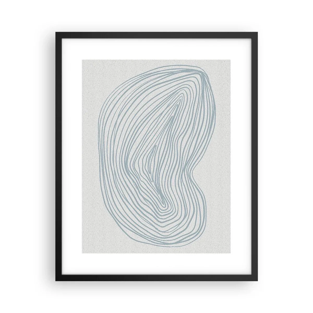 Poster in cornice nera - Il sorriso di una goccia - 40x50 cm