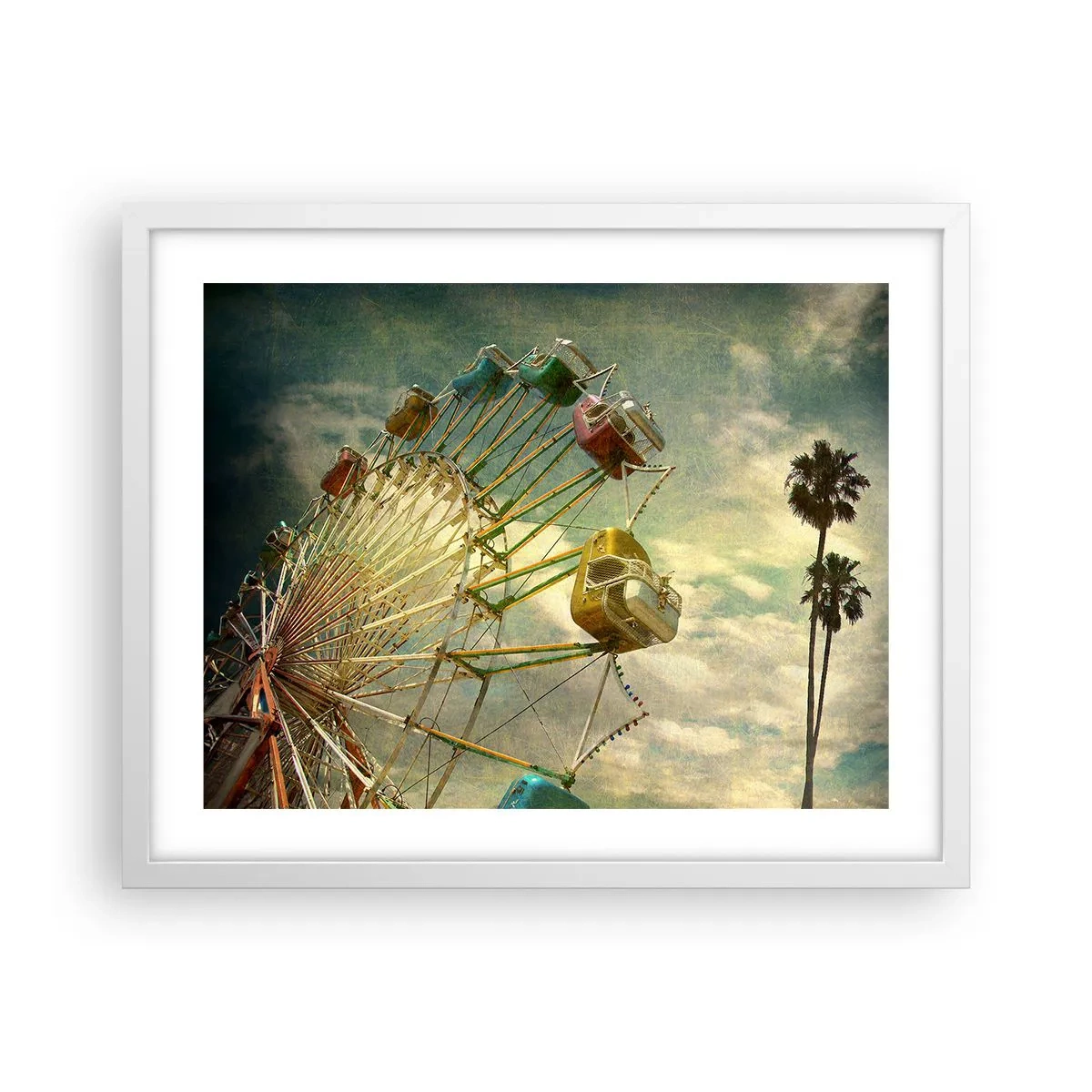 Poster in cornice bianca - Il divertimento comincia... - 50x40 cm