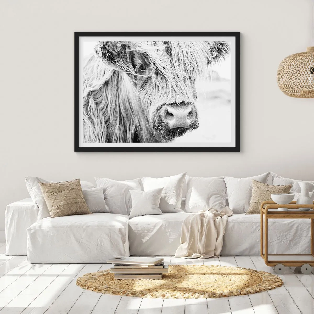 Poster in cornice nera - Selvaticità scozzese - 40x30 cm