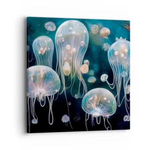 Quadro su tela - Stampe su Tela - Danza sottomarina - 40x40 cm