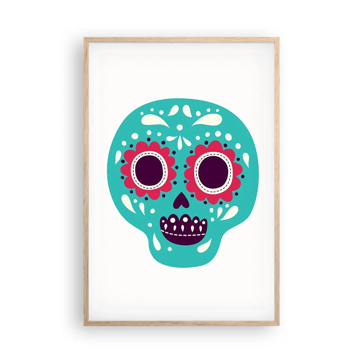 Poster in cornice rovere chiaro - Vita: un gioco fino alla morte - 61x91 cm