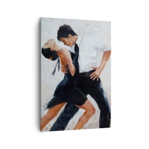 Quadro su tela - Stampe su Tela - Una coppia che balla in uno scatto elegante e sensuale - 70x100cm - Il tango dei miei sogni - Decorazione murale moderna per soggiorno e camera da letto ARTTOR
