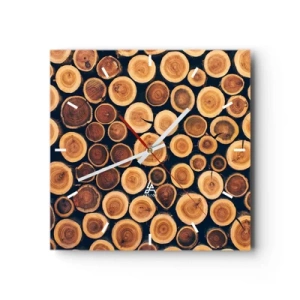 Orologio da parete - Orologio in Vetro - Quanti anni mi dai? - 40x40 cm