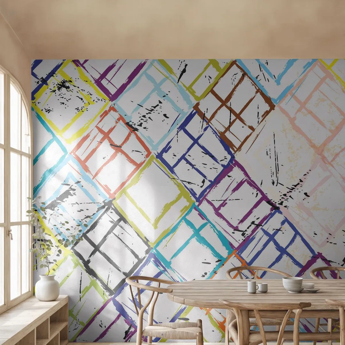 Fotomurali Premium Canvas - Cellule in affitto - Astrazione, Pezzo, Modello moderno - 250x175 cm