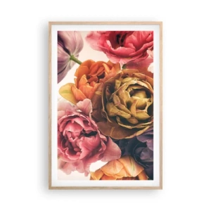 Poster in cornice rovere chiaro - La festa della vita - 61x91 cm