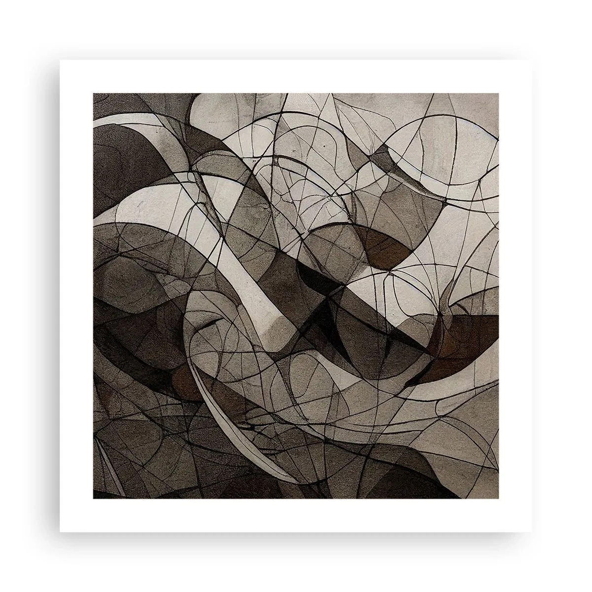 Poster - La circolazione dei colori della terra - 50x50 cm