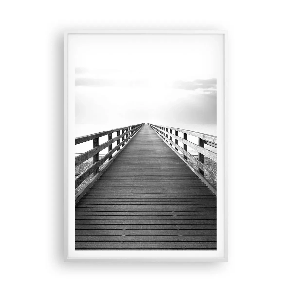 Poster in cornice bianca - Sempre più lontano - 70x100 cm