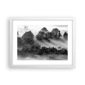 Poster in cornice bianca - Risveglio dal sonno - 40x30 cm