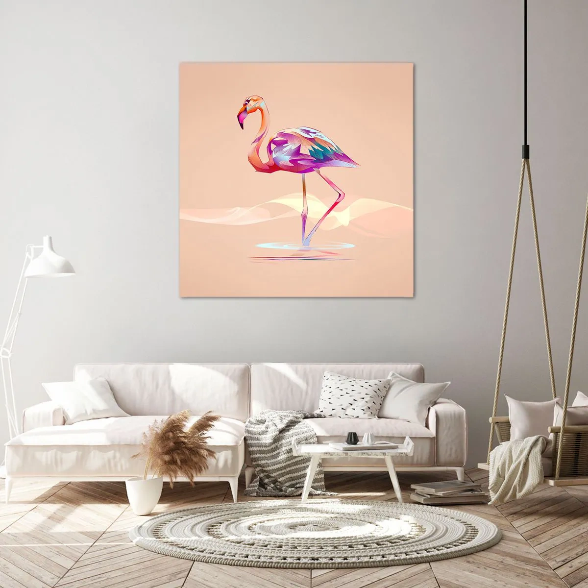 Quadro su tela - Stampe su Tela - L'uccello delle buone emozioni - 70x70 cm