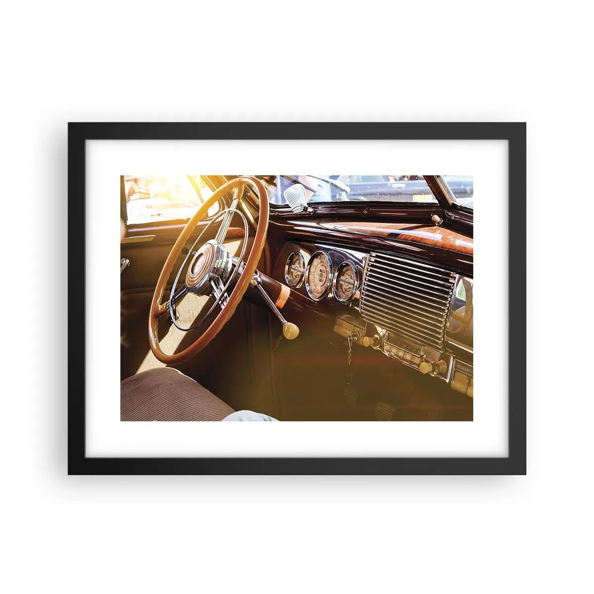 Poster in cornice nera - Un soffio di lusso dal passato - 40x30 cm