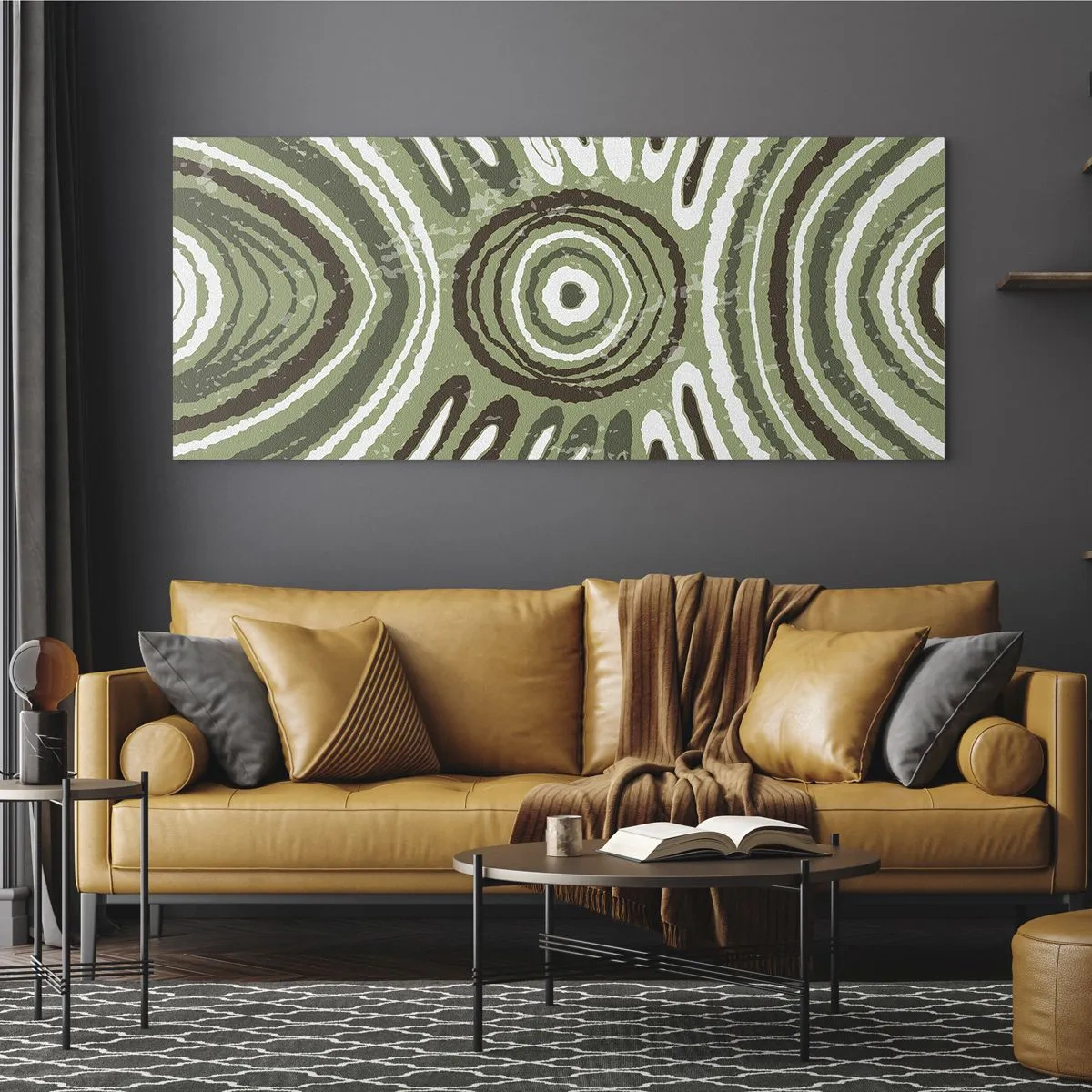 Quadro su vetro - Esplosione di emozioni - 90x30 cm