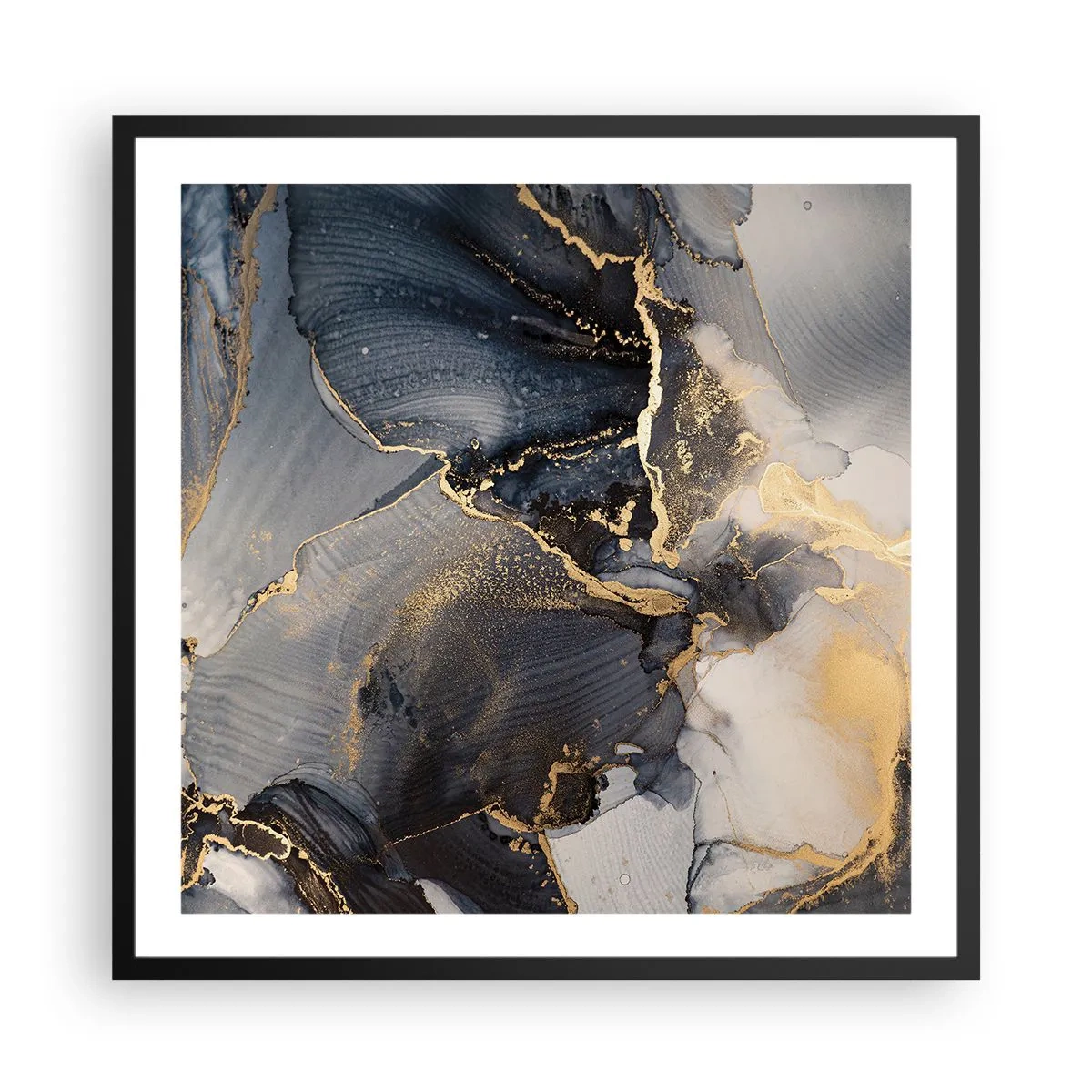 Poster in cornice nera - Vita di pietra - 60x60 cm