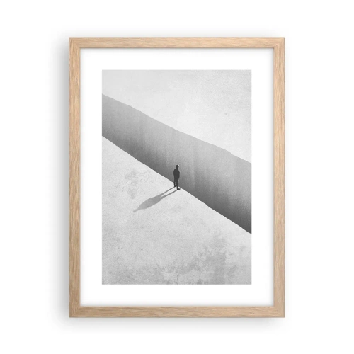 Poster in cornice rovere chiaro - Un obiettivo chiaro - 30x40 cm