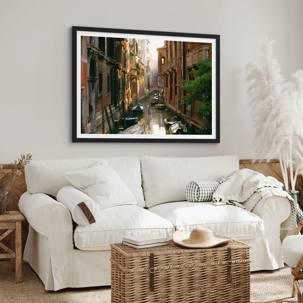 Poster in cornice nera - Un angolo di Venezia - 40x30 cm