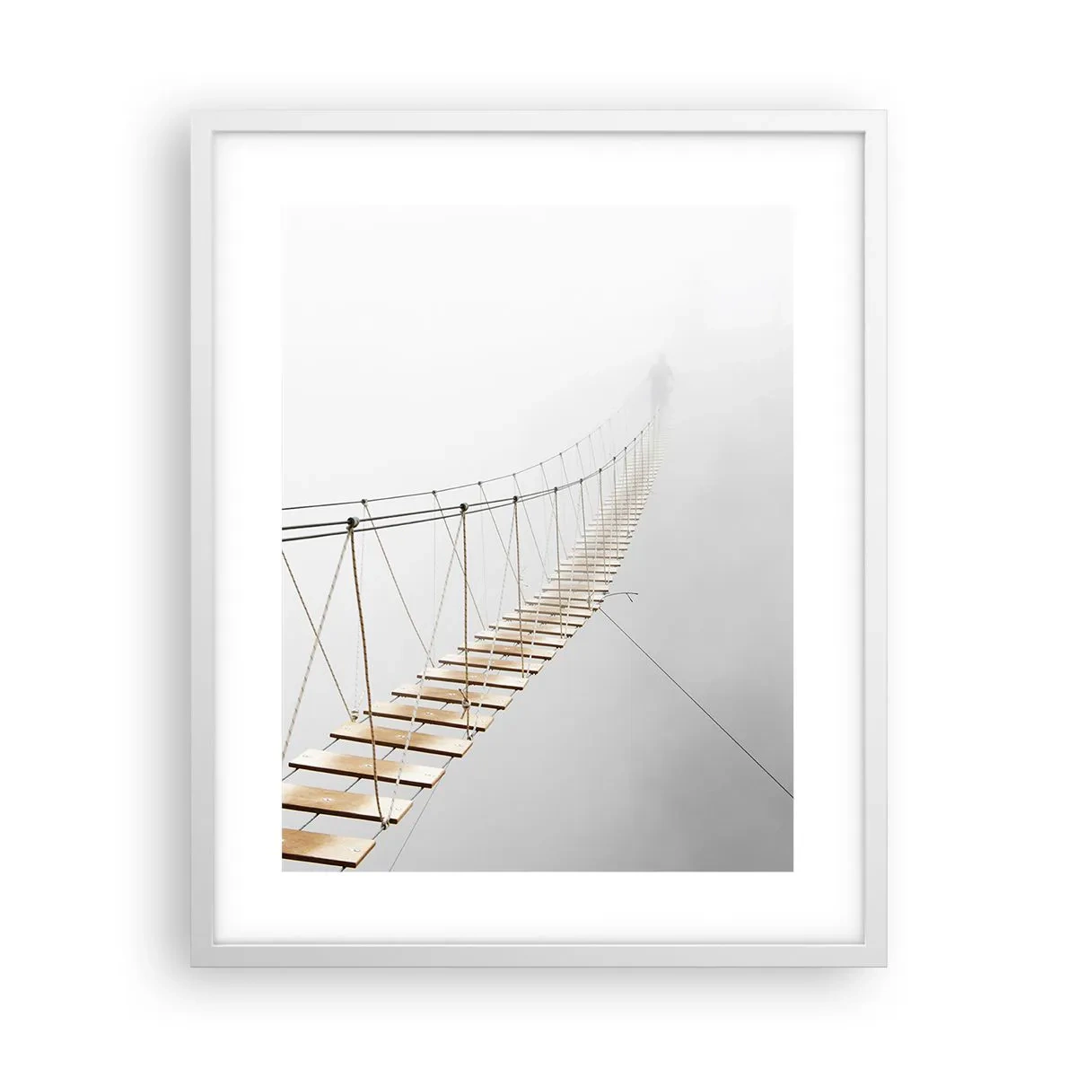 Poster in cornice bianca - Dove ti porta? - 40x50 cm