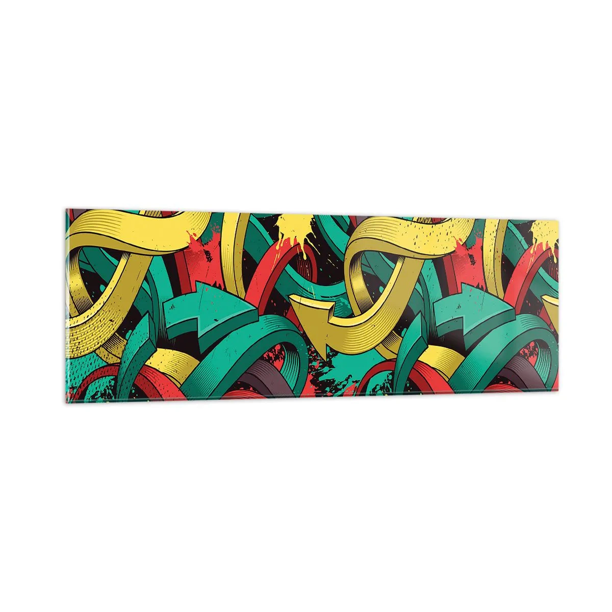 Quadro su vetro - Qual è la via giusta? - 90x30 cm