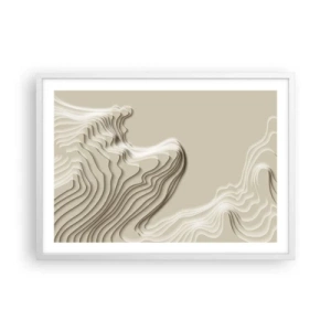 Poster in cornice bianca - La topografia dell'arte - 70x50 cm