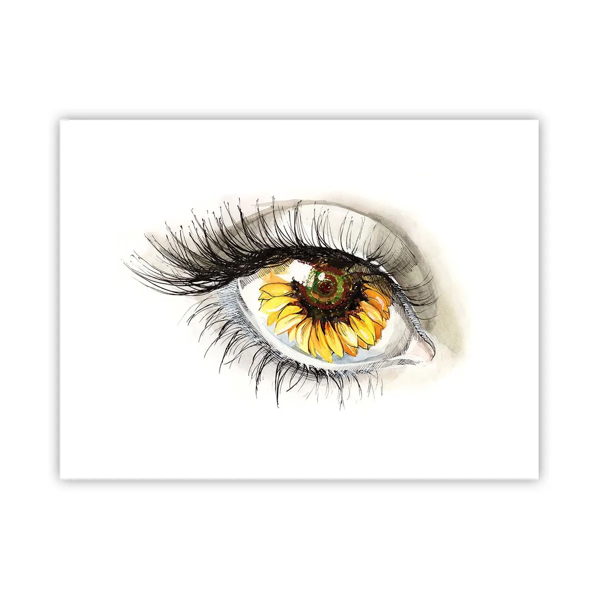 Poster - Uno sguardo caldo come l'estate - 40x30 cm