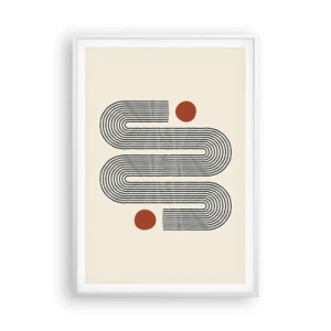 Poster in cornice bianca - Dall'inizio alla fine - 70x100 cm