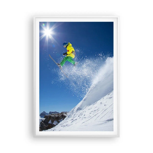 Poster in cornice bianca - Ballando con i monti - 70x100 cm