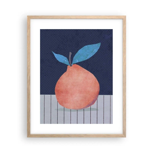 Poster in cornice rovere chiaro - Convessità e piano - 40x50 cm