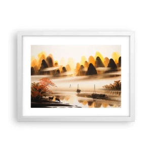 Poster in cornice bianca - Oltre l'Estremo Oriente - 40x30 cm