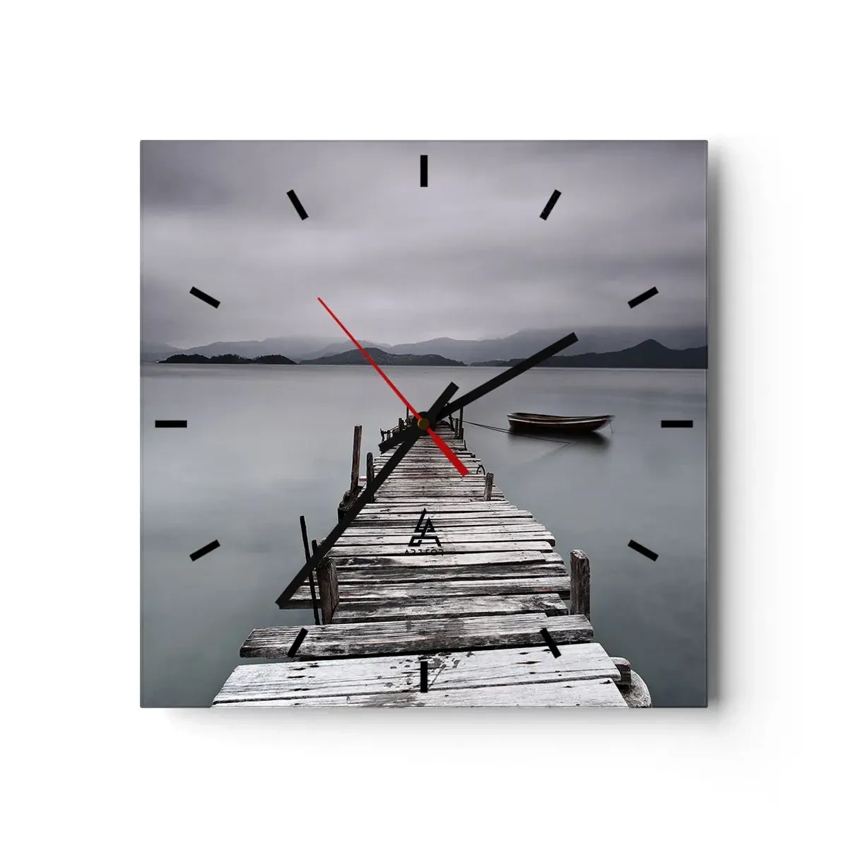 Orologio da parete - Orologio in Vetro - Domani puoi partire - 40x40 cm