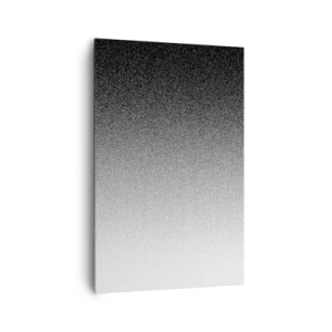 Quadro su tela - Stampe su Tela - Gradiente minimalista in bianco e nero al punto - 80x120cm - Verso la luce - Decorazione murale moderna per soggiorno e camera da letto ARTTOR