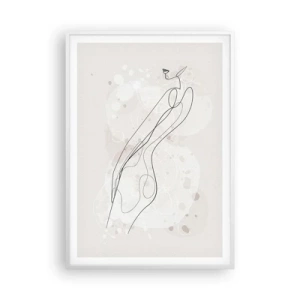 Poster in cornice bianca - Errando con lo sguardo - 70x100 cm