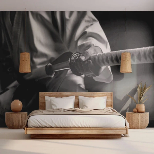 Fotomurali Premium Sand - L'anima del guerriero - spada samurai, Giappone, Arti marziali - 500x350 cm