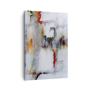 Quadro su tela - Stampe su Tela - Motivo astratto con colori vivaci su uno sfondo chiaro - 70x100cm - Scritto sull'acqua - Decorazione murale moderna per soggiorno e camera da letto ARTTOR