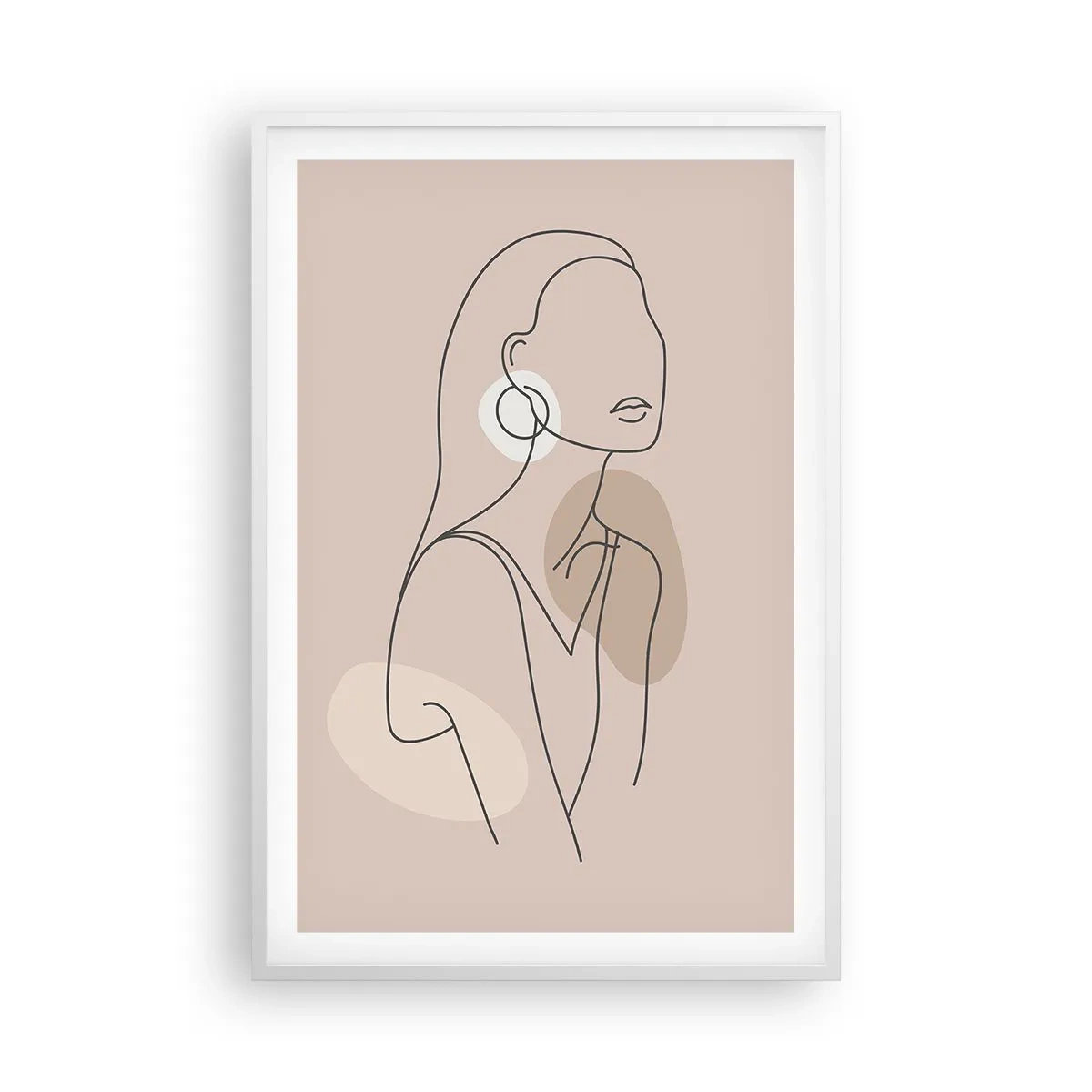 Poster in cornice bianca - Icona di giovinezza - 61x91 cm