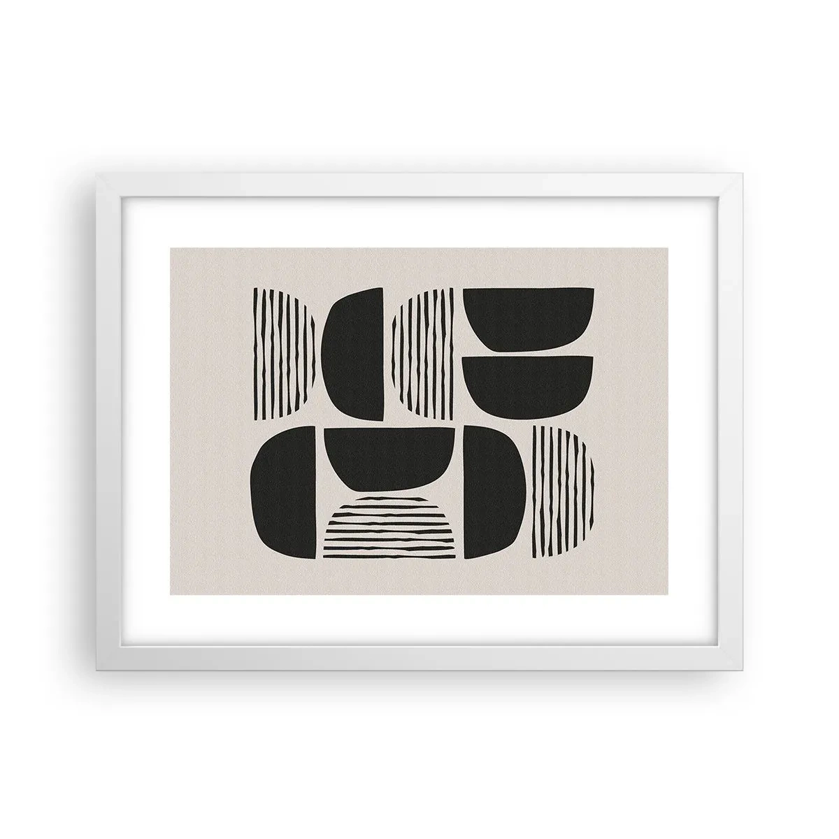 Poster in cornice bianca - Sistemi di metà - 40x30 cm