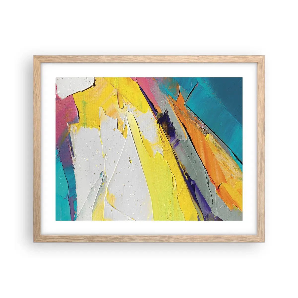 Poster in cornice rovere chiaro - Anatomia della luce - 50x40 cm