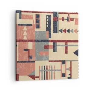 Quadro su tela - Stampe su Tela - Combinazione di orizzontali e verticali - 60x60 cm