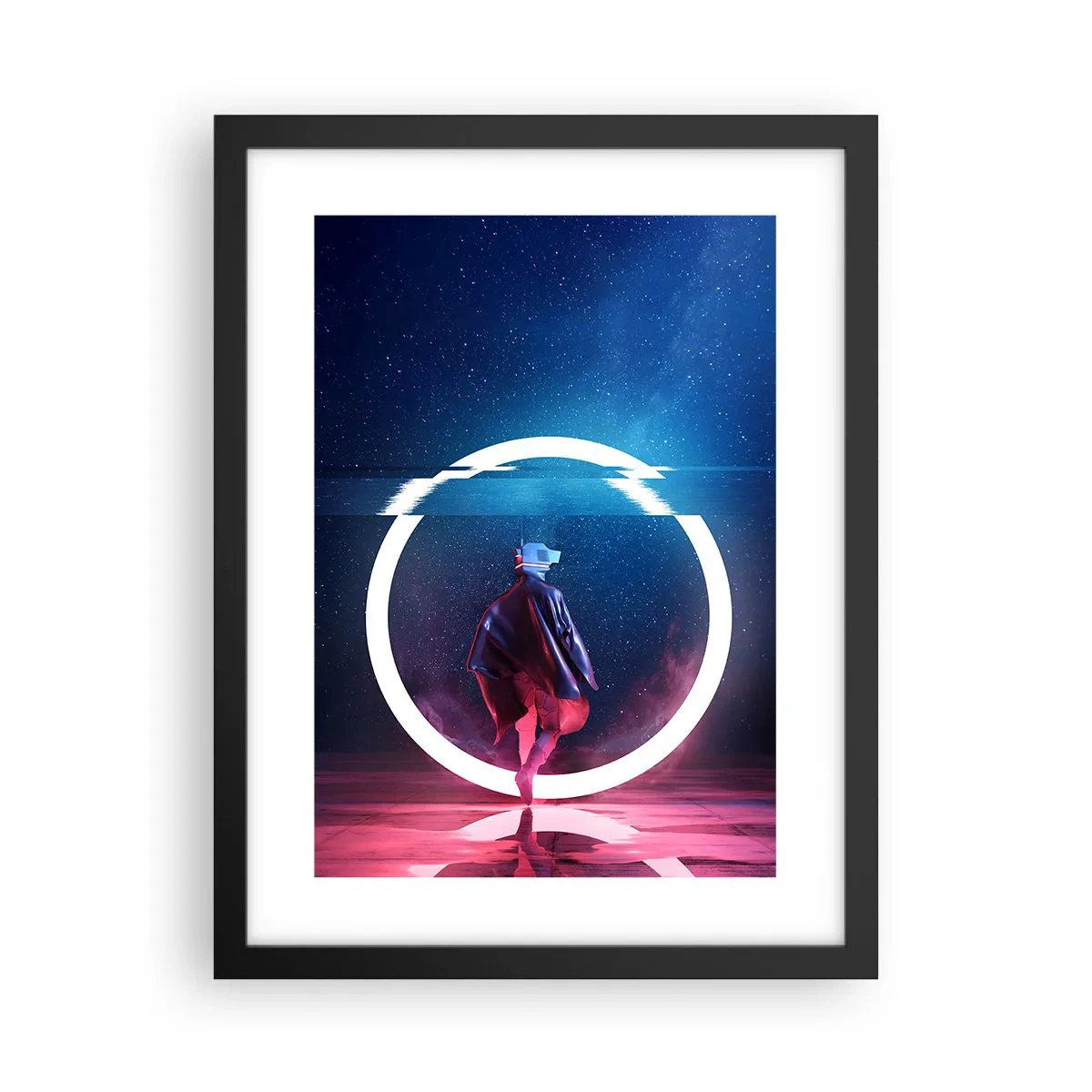 Poster in cornice nera - Tra due mondi - 30x40 cm
