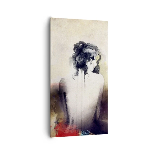 Quadro su tela - Stampe su Tela - Linee miti, forme ovali - 65x120 cm
