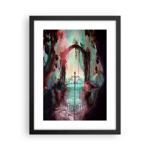 Poster in cornice nera - Il giardino dei misteri - 30x40 cm
